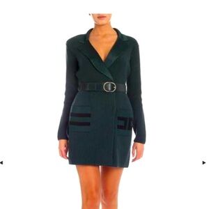 New! ELISABETTA FRANCHI Sweater green dress size 4 -6